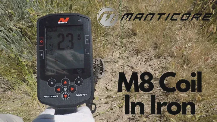 How Does The Minelab Manticore M8 coil Perform In Iron?