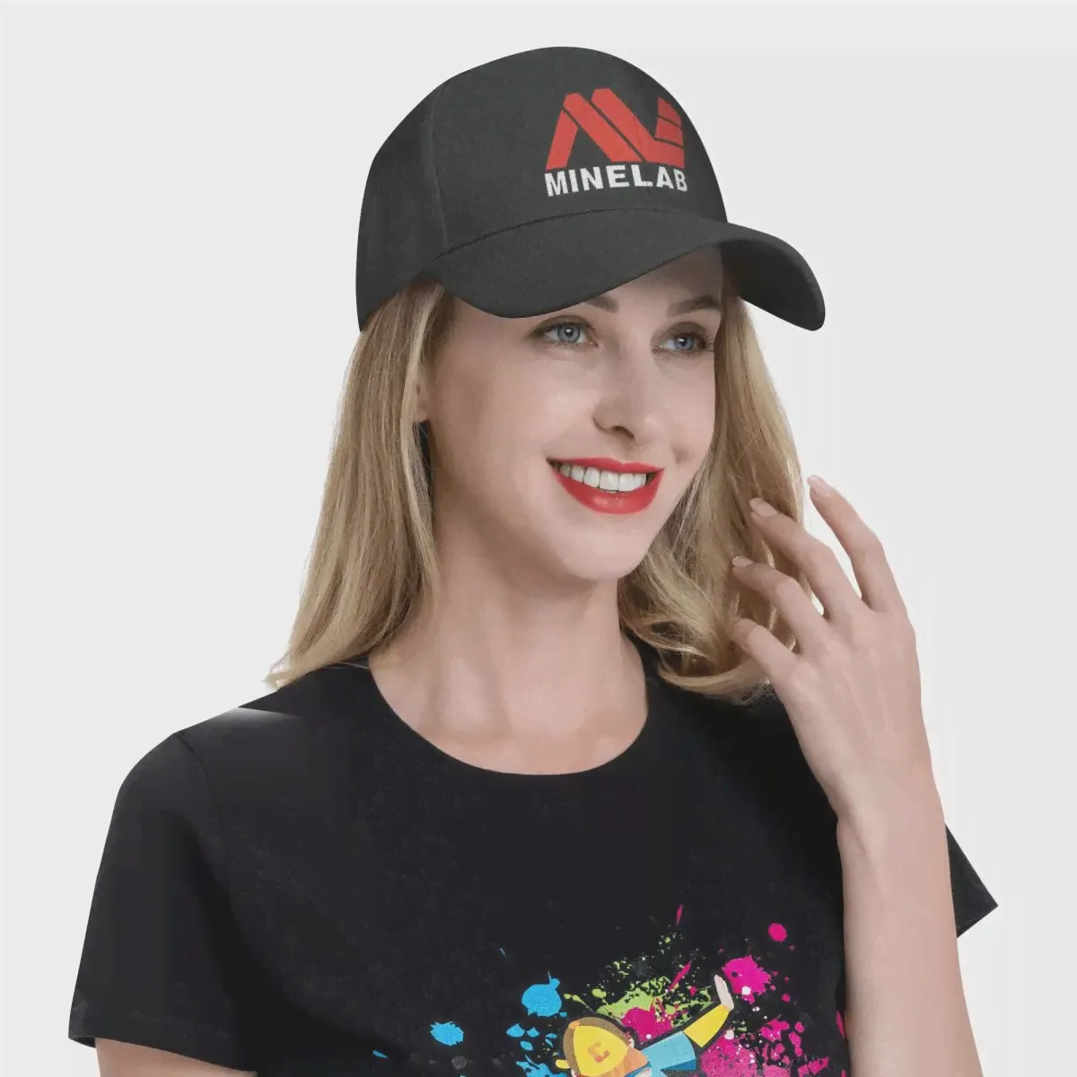 🛍 Бейсболка с логотипом Minelab с металлическим детектором, Кепка с козырьком, Мужская кепка, Женская Мужская кепка, Мужская Стильная кепка-2
